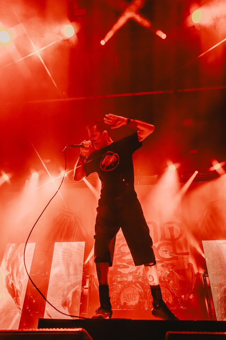 Lamb of God performing live at AEC Theatre in Adelaide